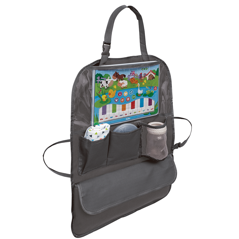 Organizador para Carro com Case Para Tablet Preto - Buba