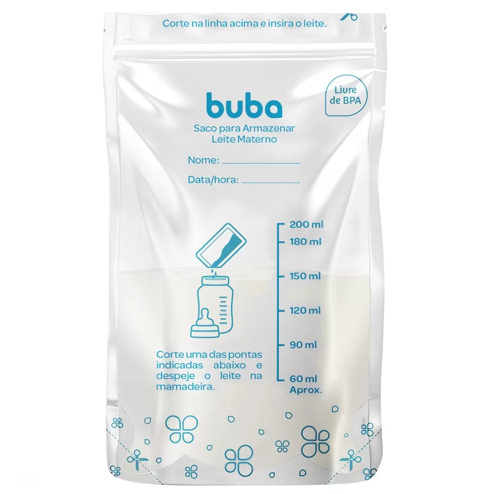 Sacos Para Armazenar Leite Materno 250ml c/ 25 Unidades