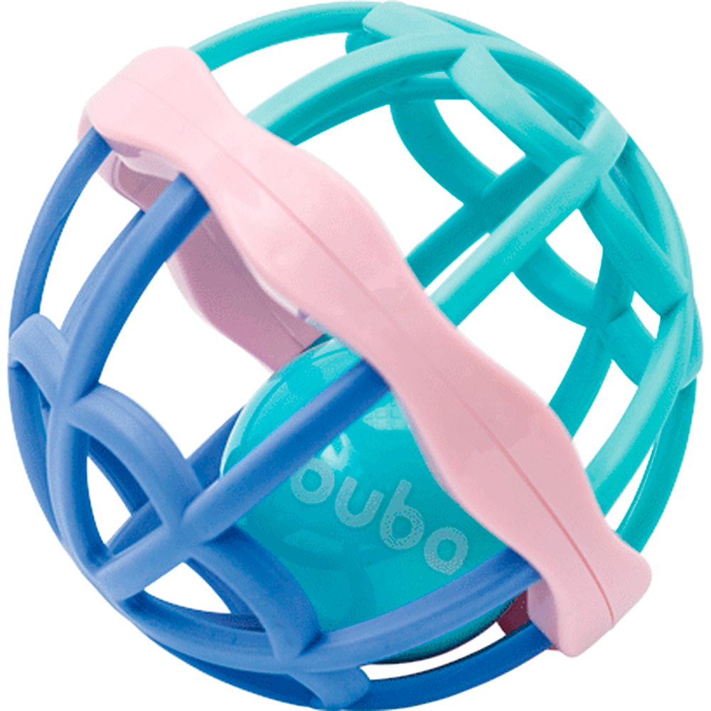 Bola Baby Ball Cute Colors Buba Com Chocalho - Menina
