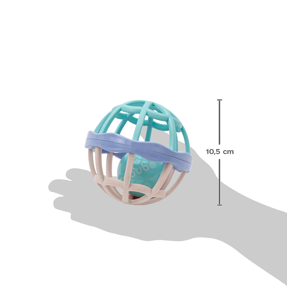 Bola Baby Ball Cute Colors Buba Com Chocalho - Menina