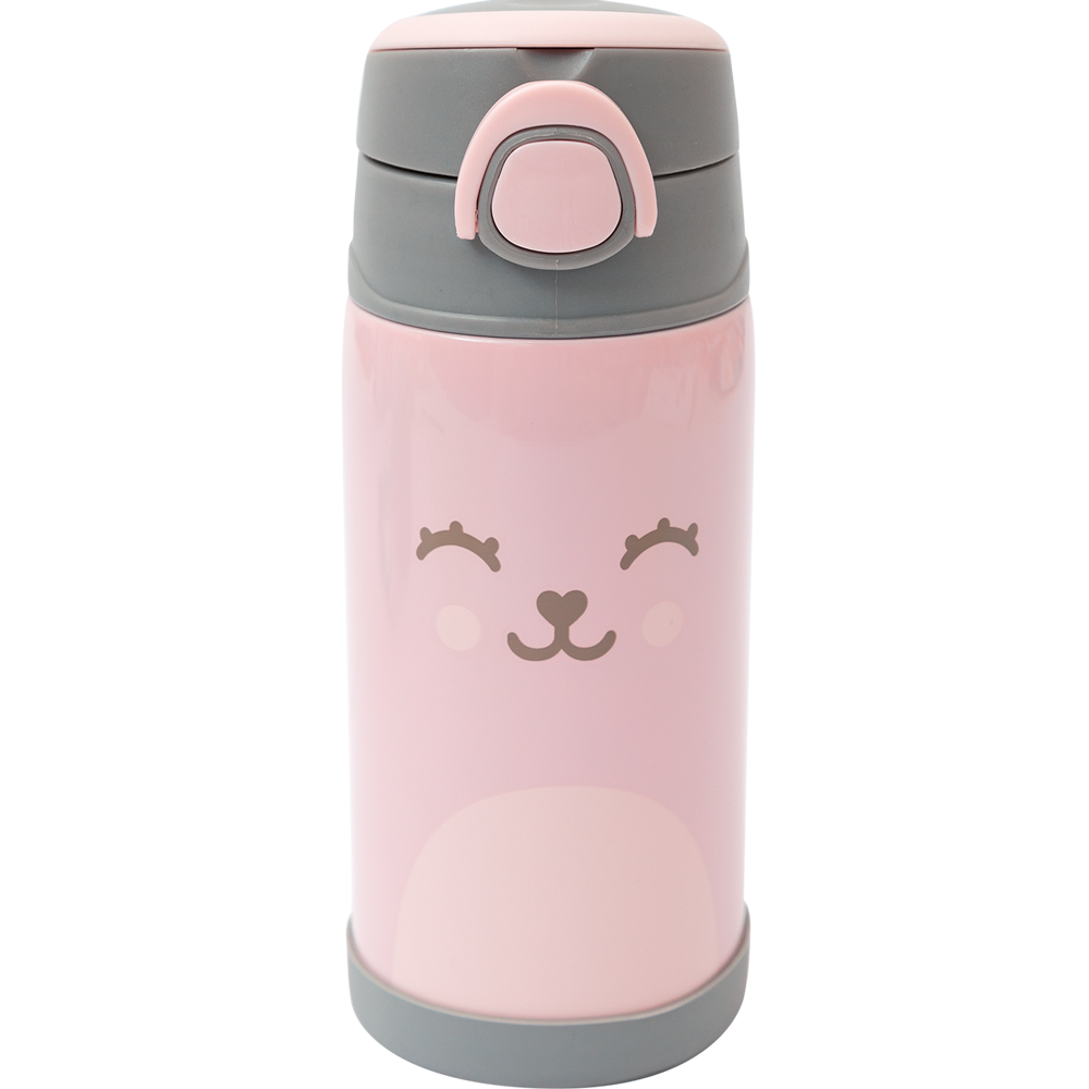 Garrafa Térmica Parede Dupla Gumy Buba - Rosa