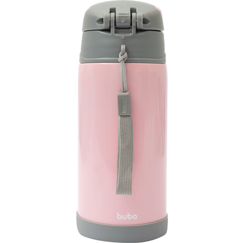 Garrafa Térmica Parede Dupla Gumy Buba - Rosa