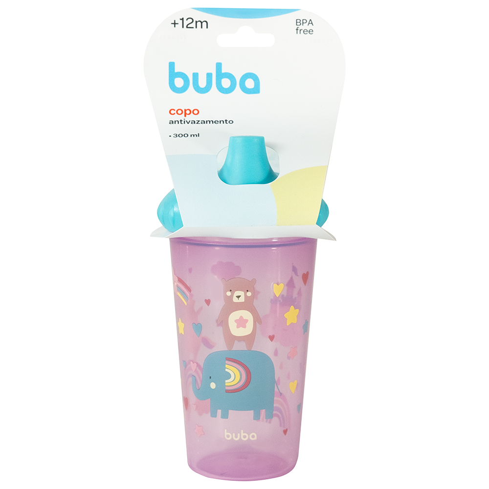 Copo Antivazamento Baby Unicórnio 300ml - Buba