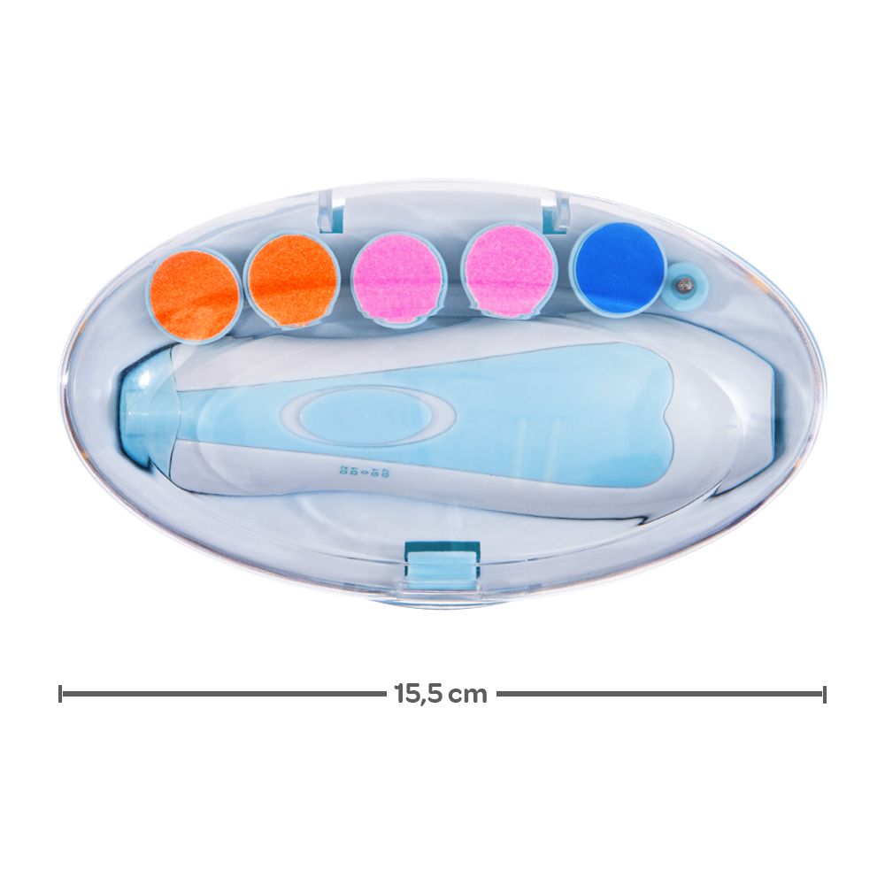 Kit Lixas de Unha Elétrico Buba Para Bebê