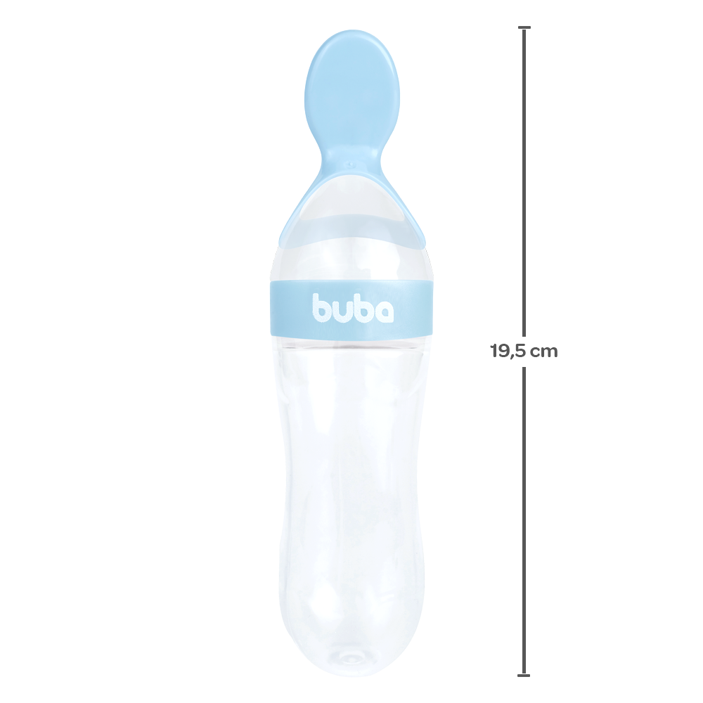 Colher Dosadora em Silicone Buba Azul