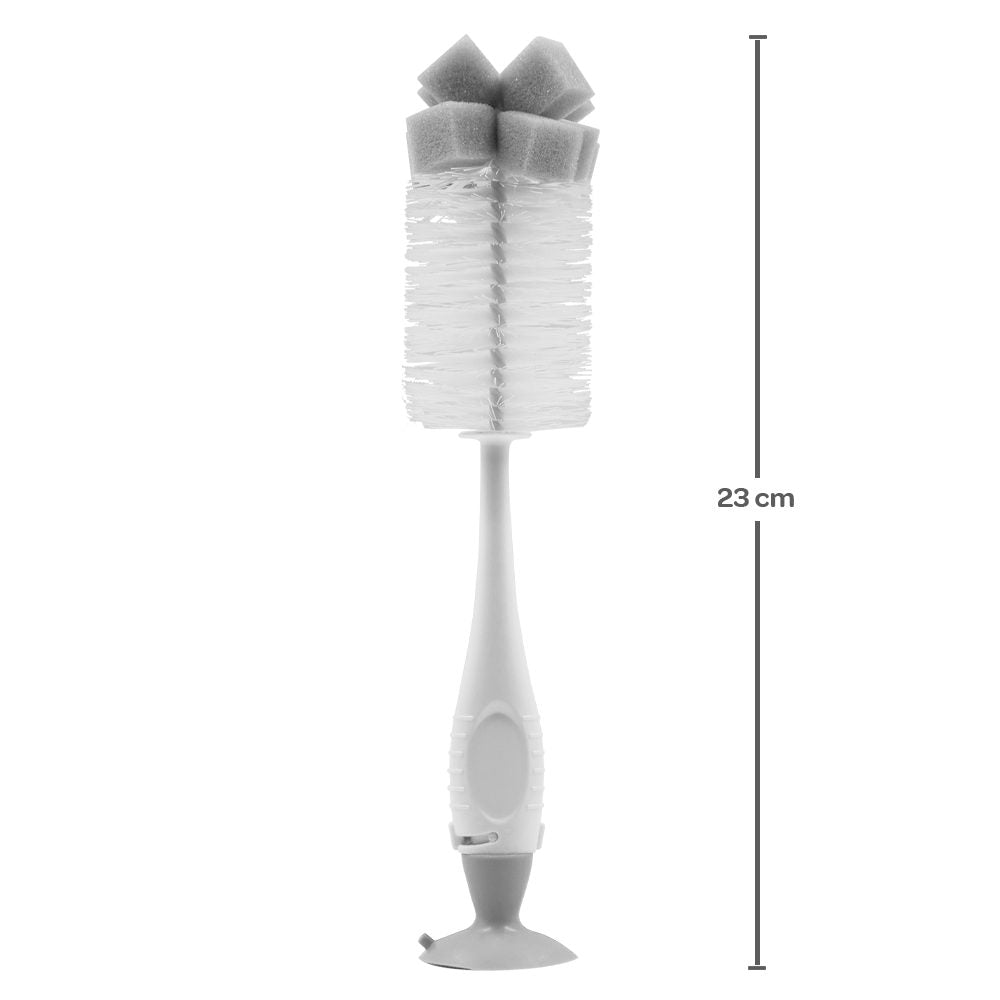 Escova Buba Para Mamadeira Com Limpador de Bico e Ventosa