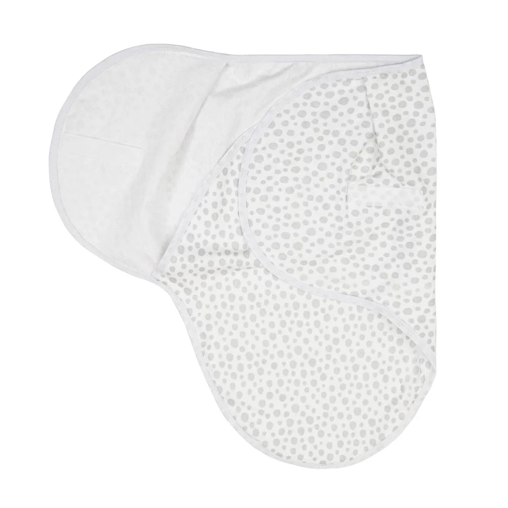 Cueiro Swaddle Ajustável Cinza 100% Algodão