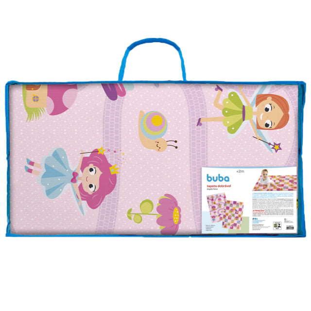 Tapete de Atividades Dupla Face 120cm x 180cm - Dobrável Fada