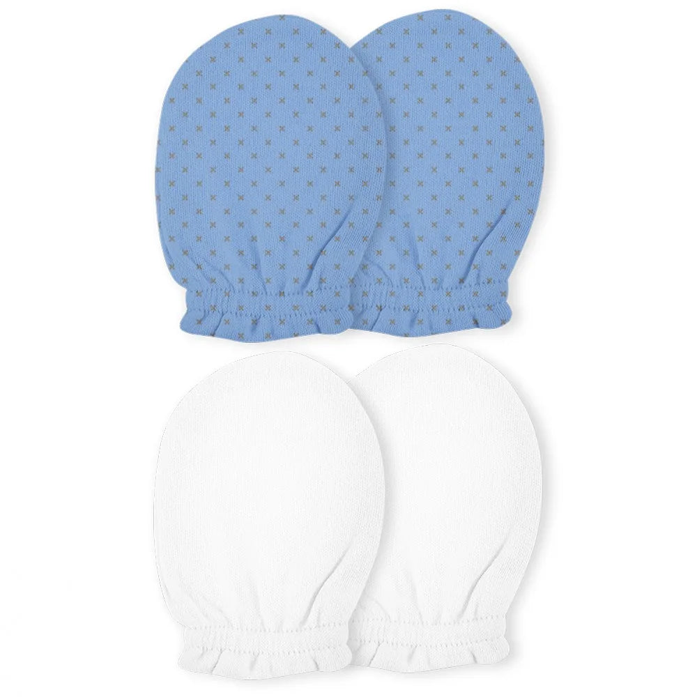 Kit De Luvas de Malha Tamanho Único 02un Azul - Papi
