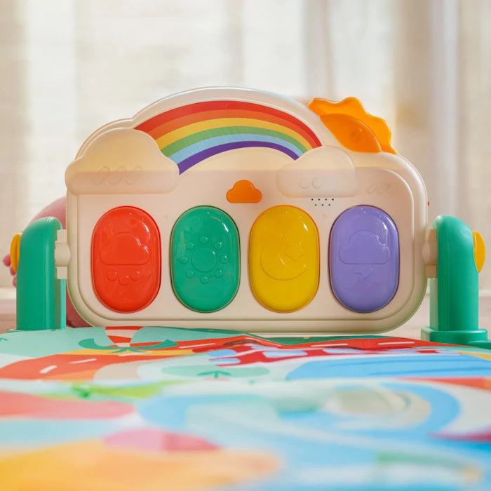 Tapete de Atividades Musical com Piano Bebê - Pista de Trem