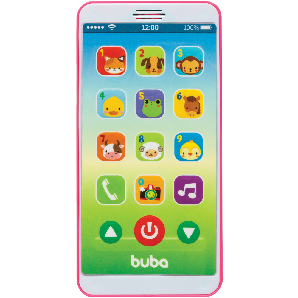 Baby Phone Buba Celular de Brinquedo Rosa