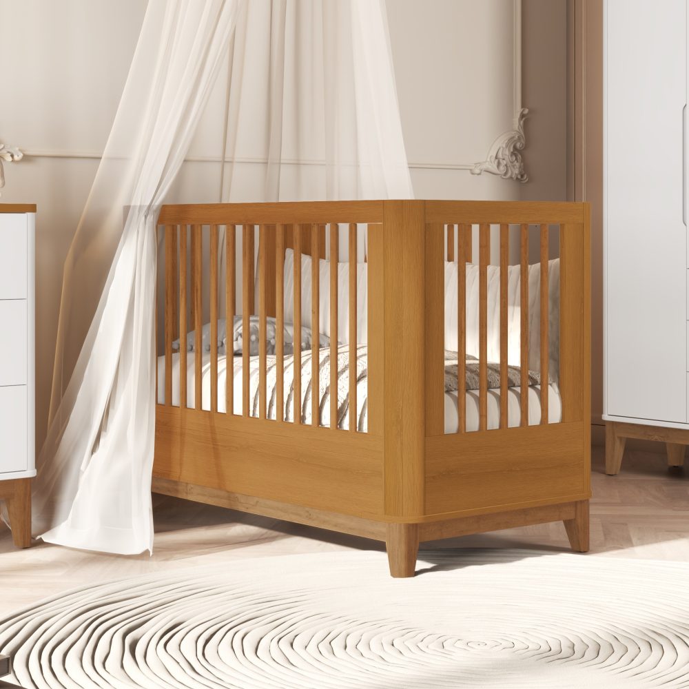 Berço Evolutivo 3 em 1 Boom Slim Classic - Savana Fosco