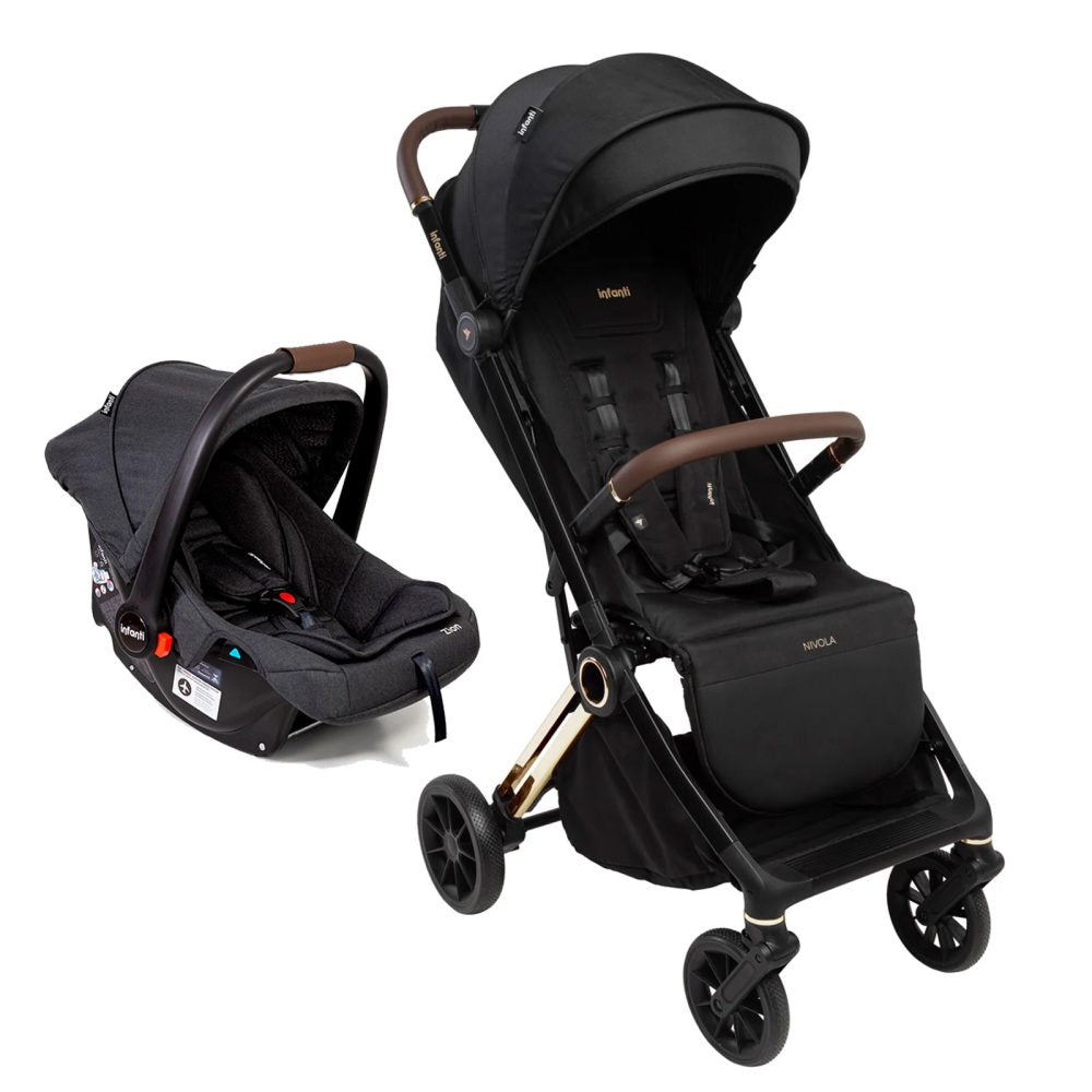 Carrinho Infanti Travel System Nivola Duo Preto Solar