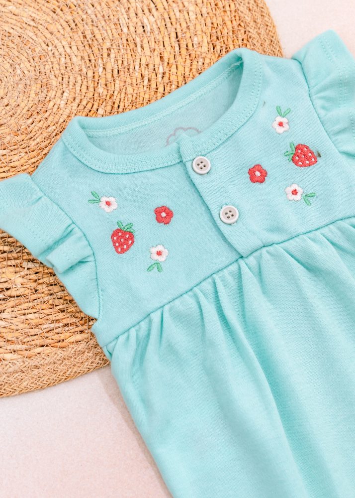Conjunto Body Bordado Moranguinho Com Short Laço Off