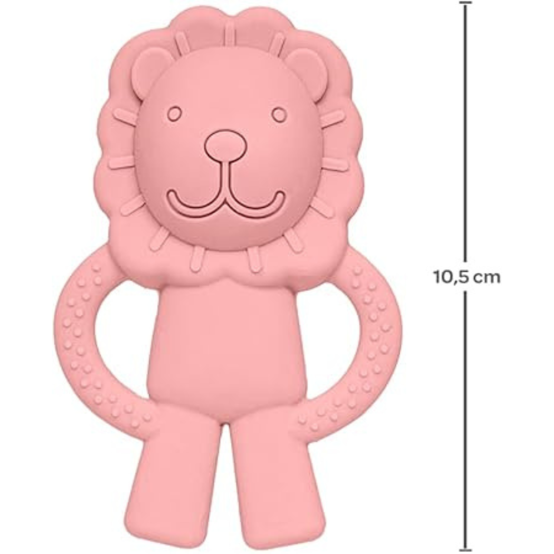 Mordedor em Silicone Leãozinho - Rosa