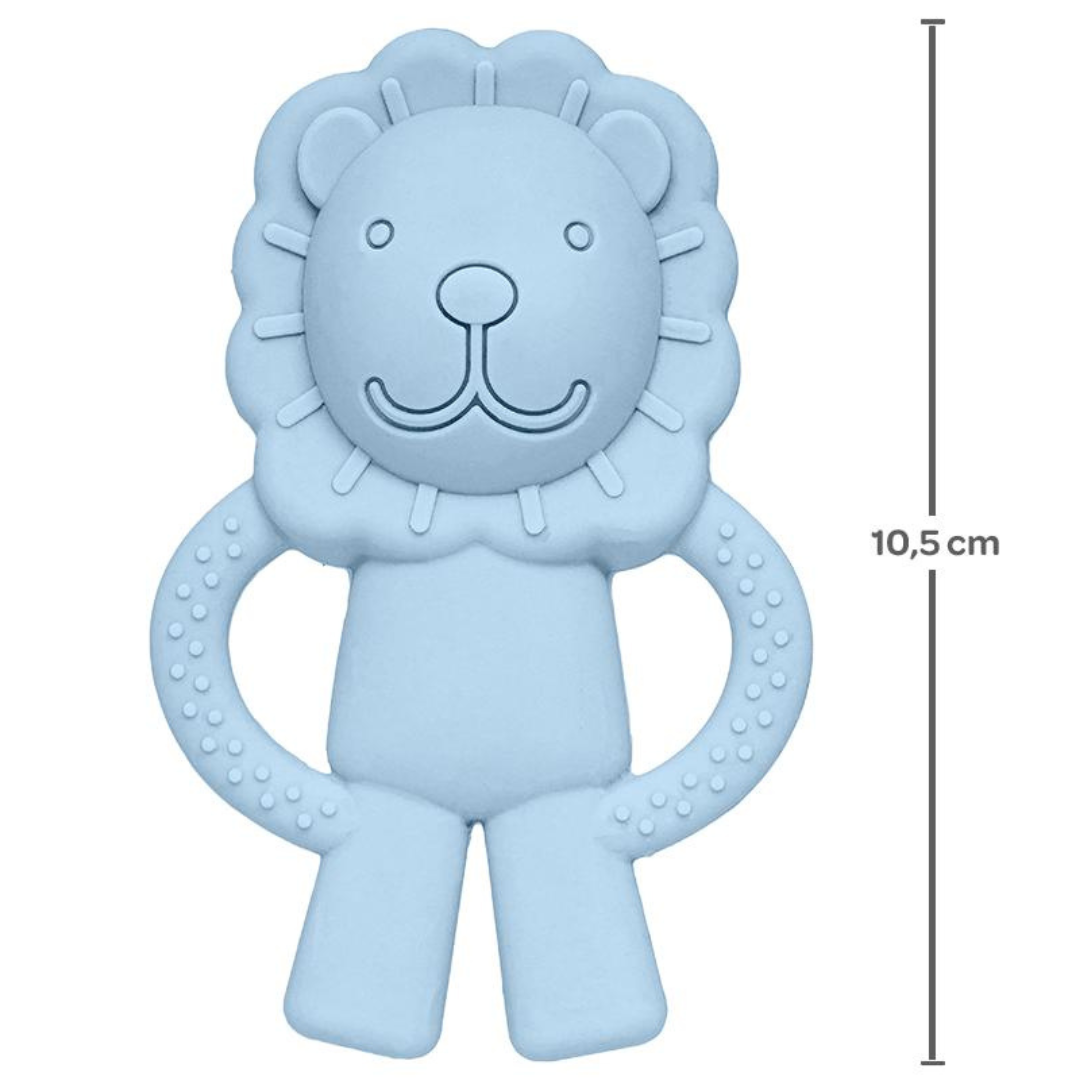 Mordedor em Silicone Leãozinho - Azul