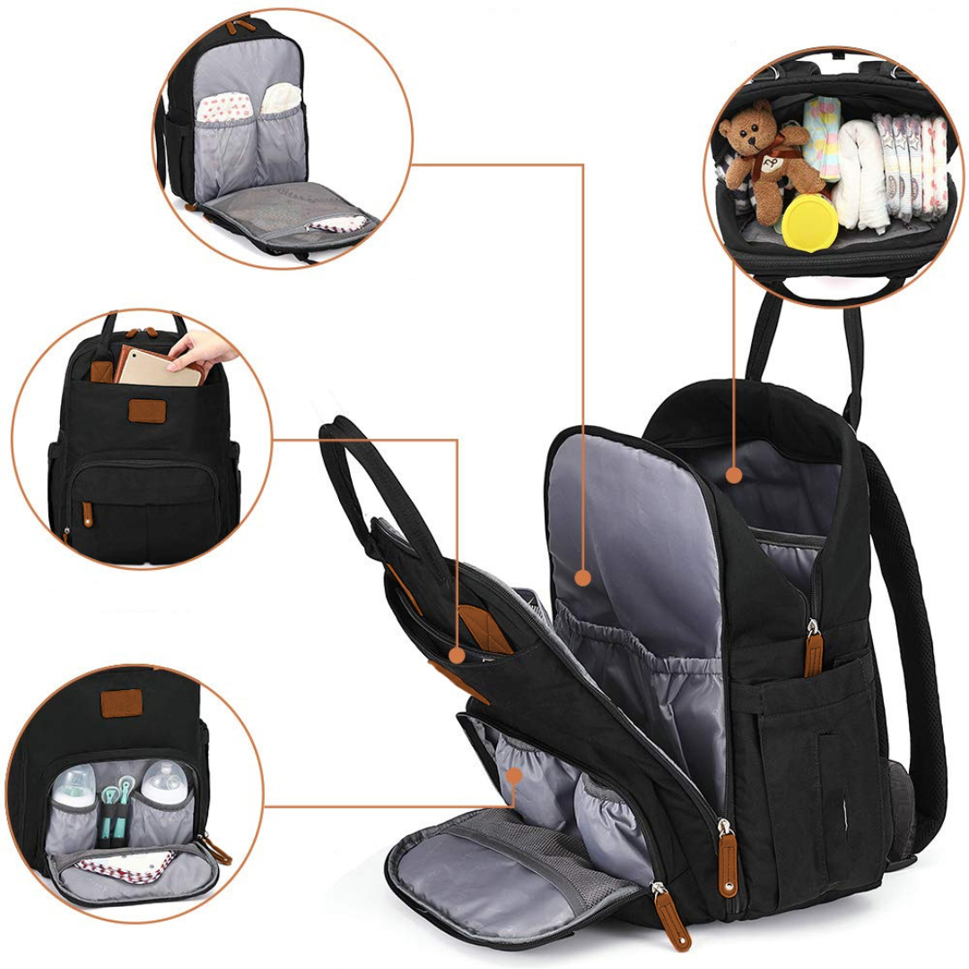Mochila Maternidade Funcional Alice Preto