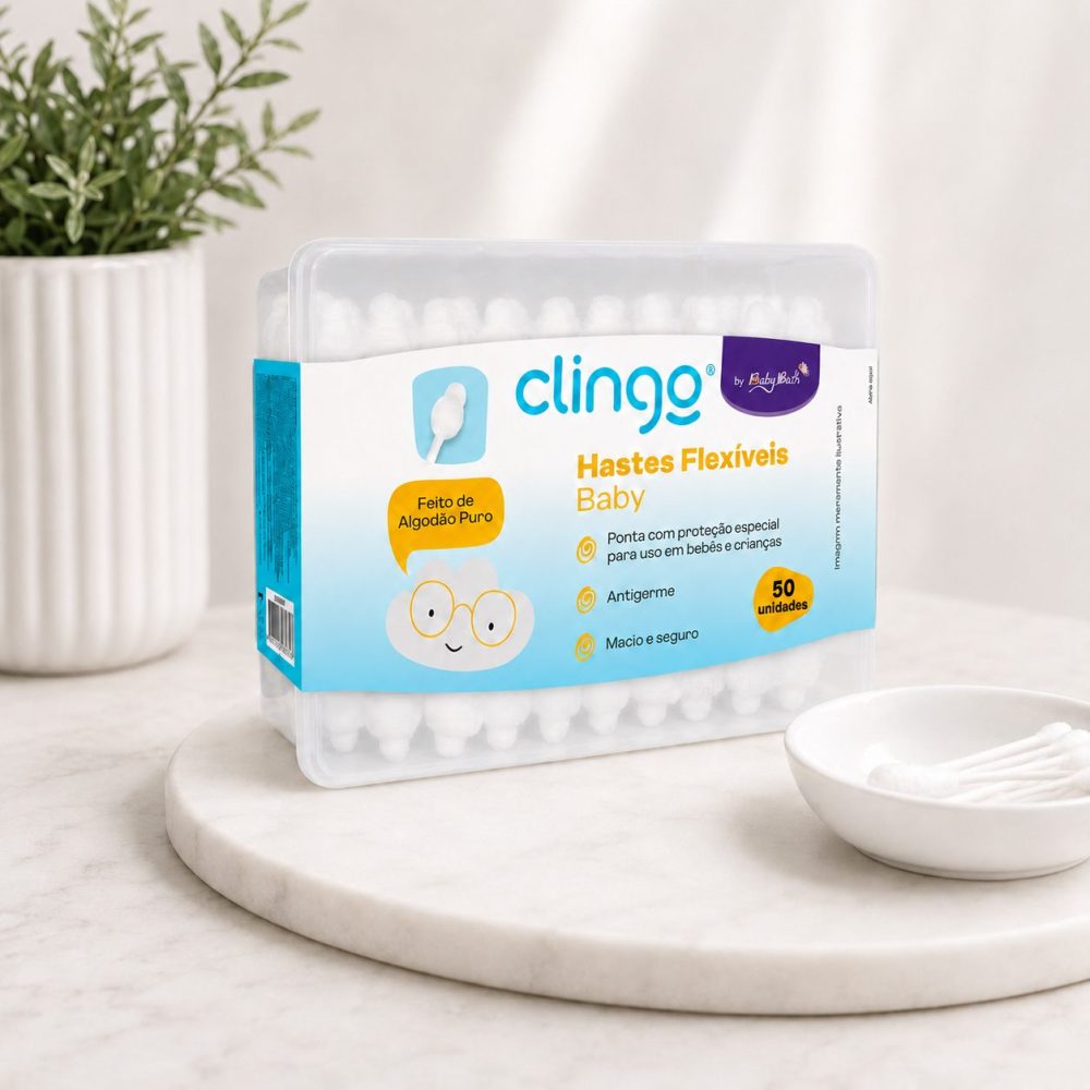 Cotonetes Hastes Flexíveis De Algodão Clingo