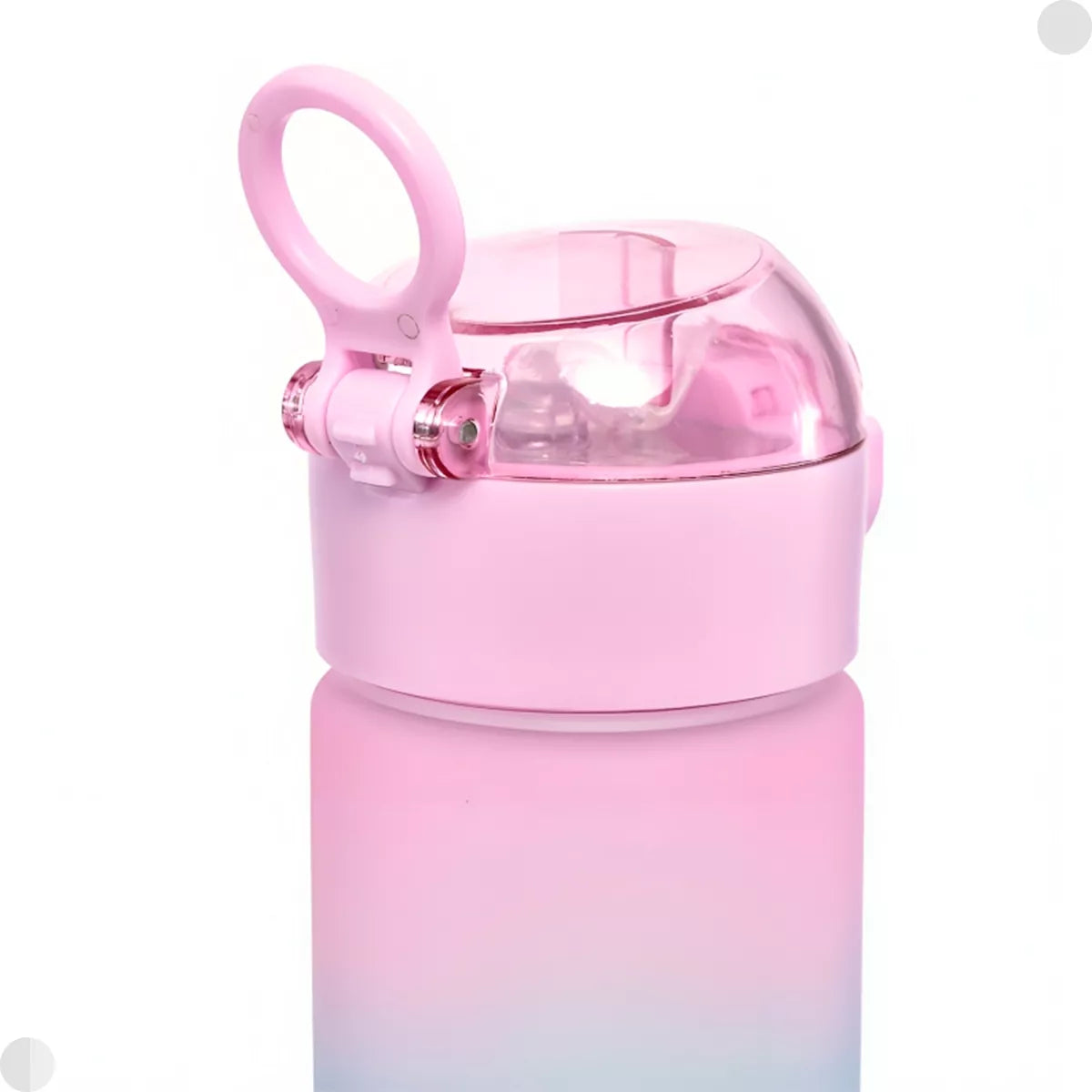Garrafa Buba Degradê Rosa e Verde Antivazamento 450ml