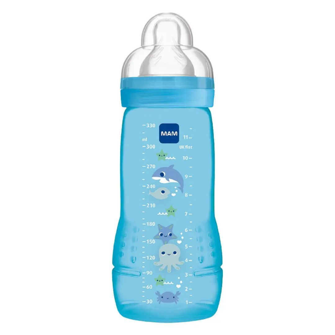 Mamadeira Easy Active Azul 330ml - MAM