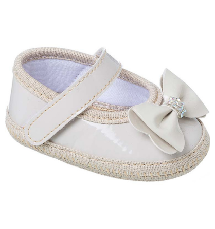 Sapatilha Bebê Menina Bege - Keto Baby