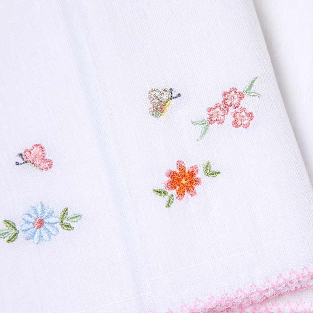 Fralda Bordada Papi 70cmx70cm - Floralzinho