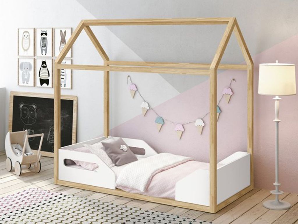 Mini Cama Montessoriana Zoe - Branco Fosco
