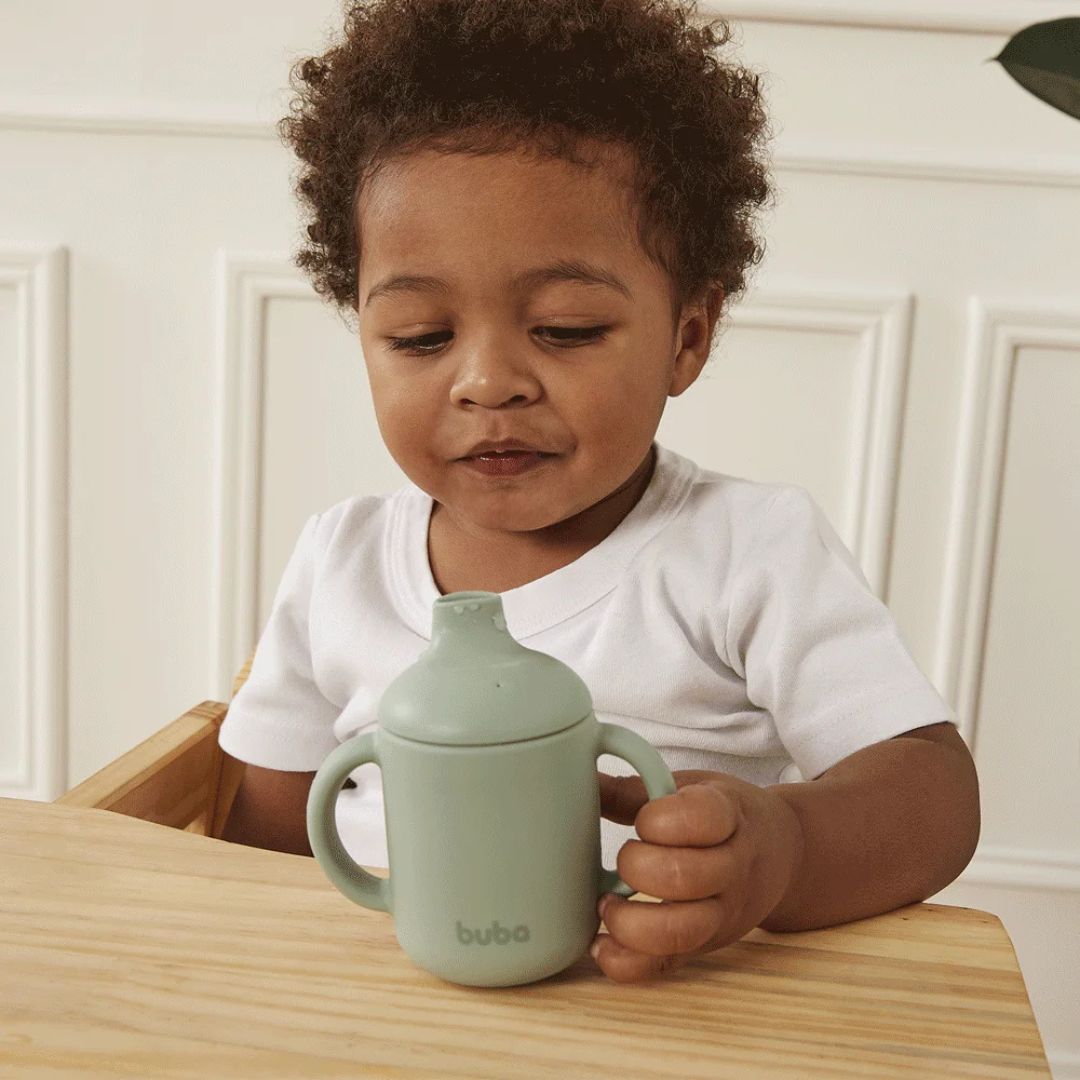 Copo de Transição em silicone 120mL - Verde