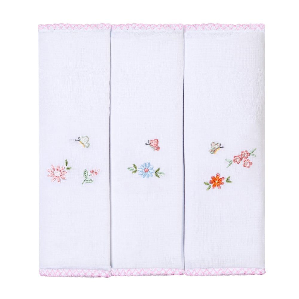 Fralda Bordada Papi 70cmx70cm - Floralzinho
