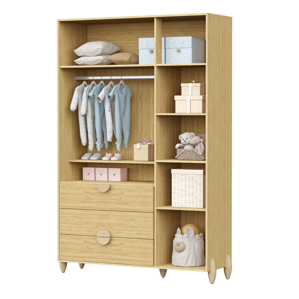 Roupeiro Gracia Infantil Reller - Naturale