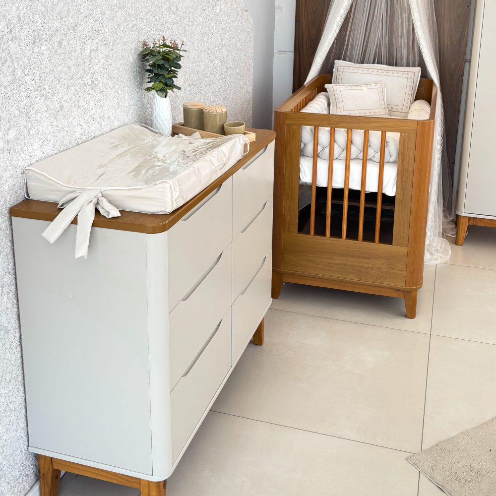 Berço Evolutivo 3 em 1 Boom Slim Classic - Savana Fosco