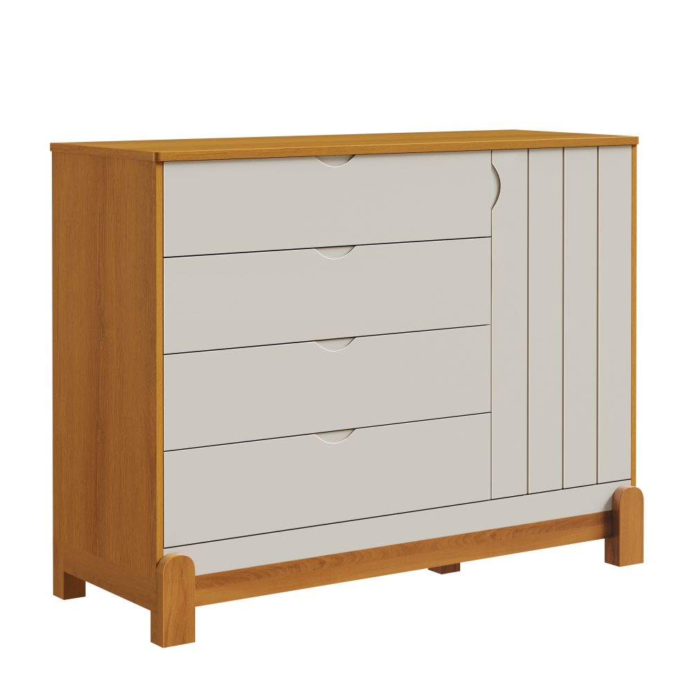 Cômoda Sapateira Lotus Reller - Areia com Savana
