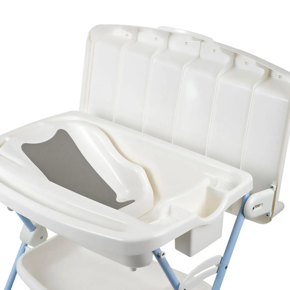 Banheira Splash+ Burigotto com Trocador e Suporte - Azul