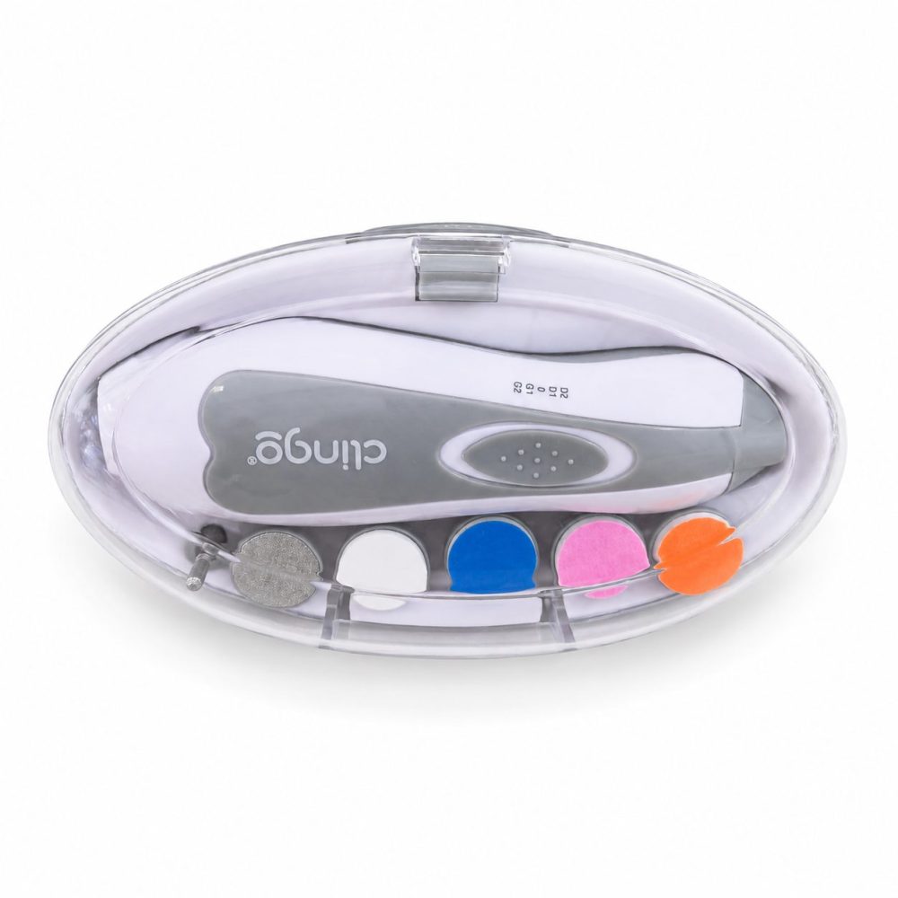 Kit Lixa de Unha Elétrica Deluxe Clingo Para Bebê