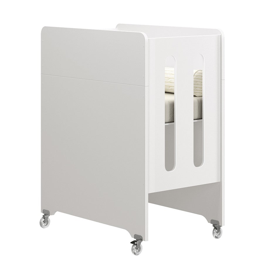 Quarto de Bebê Luna Max Reller | Guarda-Roupa 4 Portas, Cômoda e Berço Evolutivo - Branco Fosco