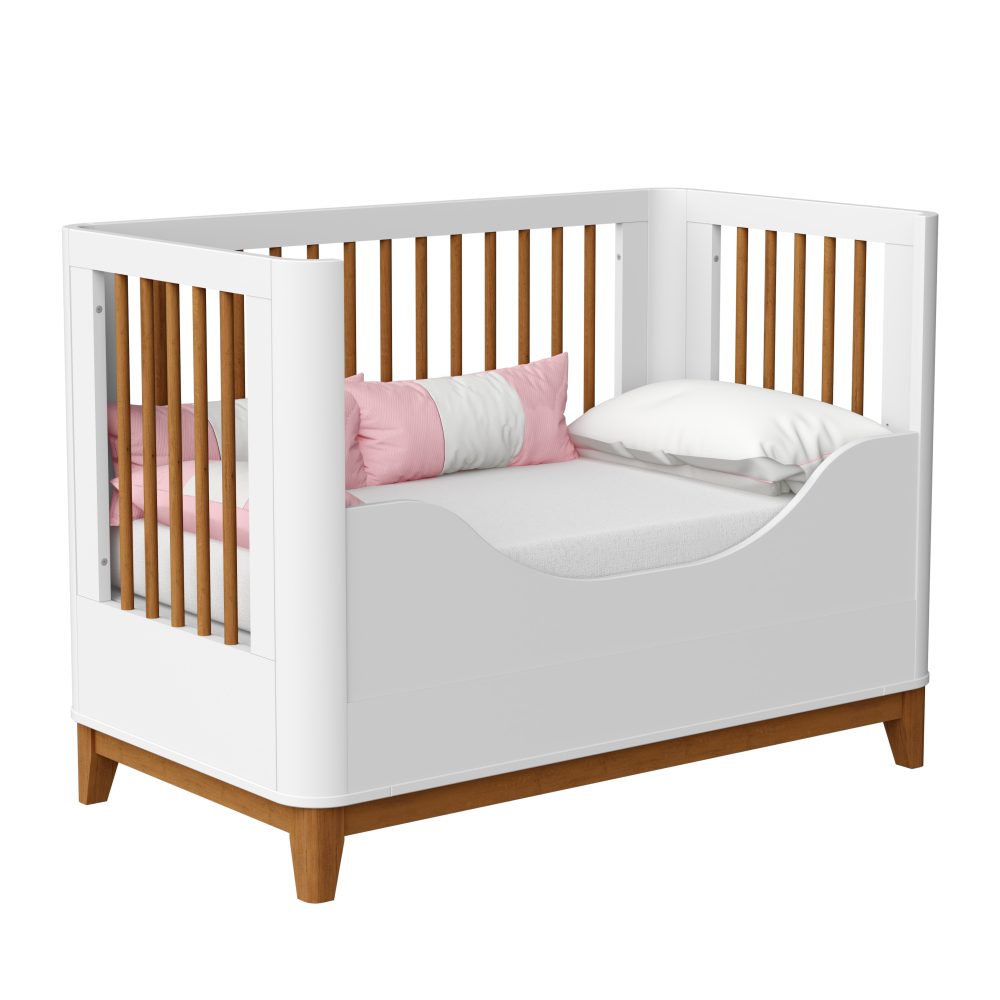Berço Evolutivo 3 em 1 Boom Slim Classic - Branco Fosco