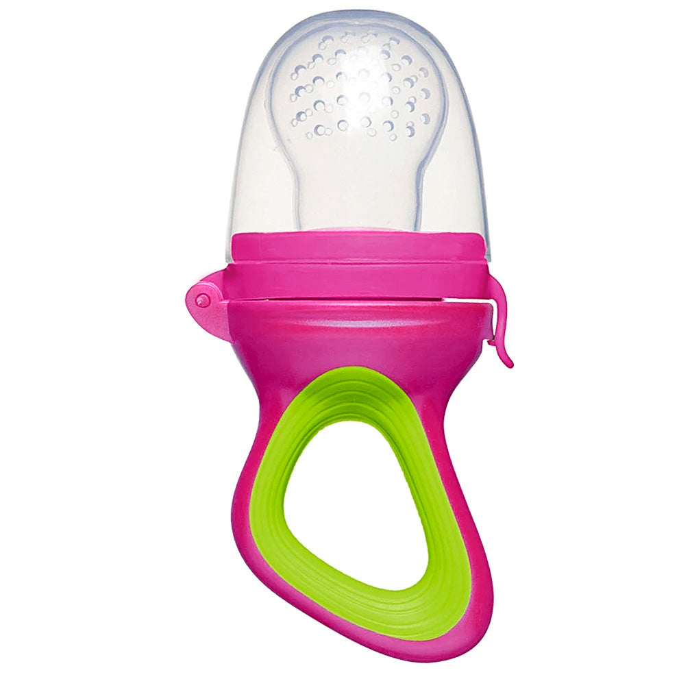 Porta Frutinhas Buba Sugador Em Silicone +6m - Rosa