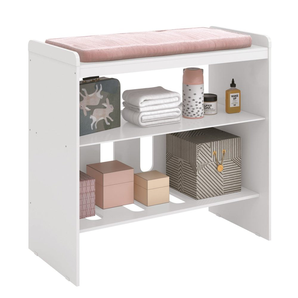 Mini Berço Zain 3 em 1 Com Colchão Reller - Branco Fosco