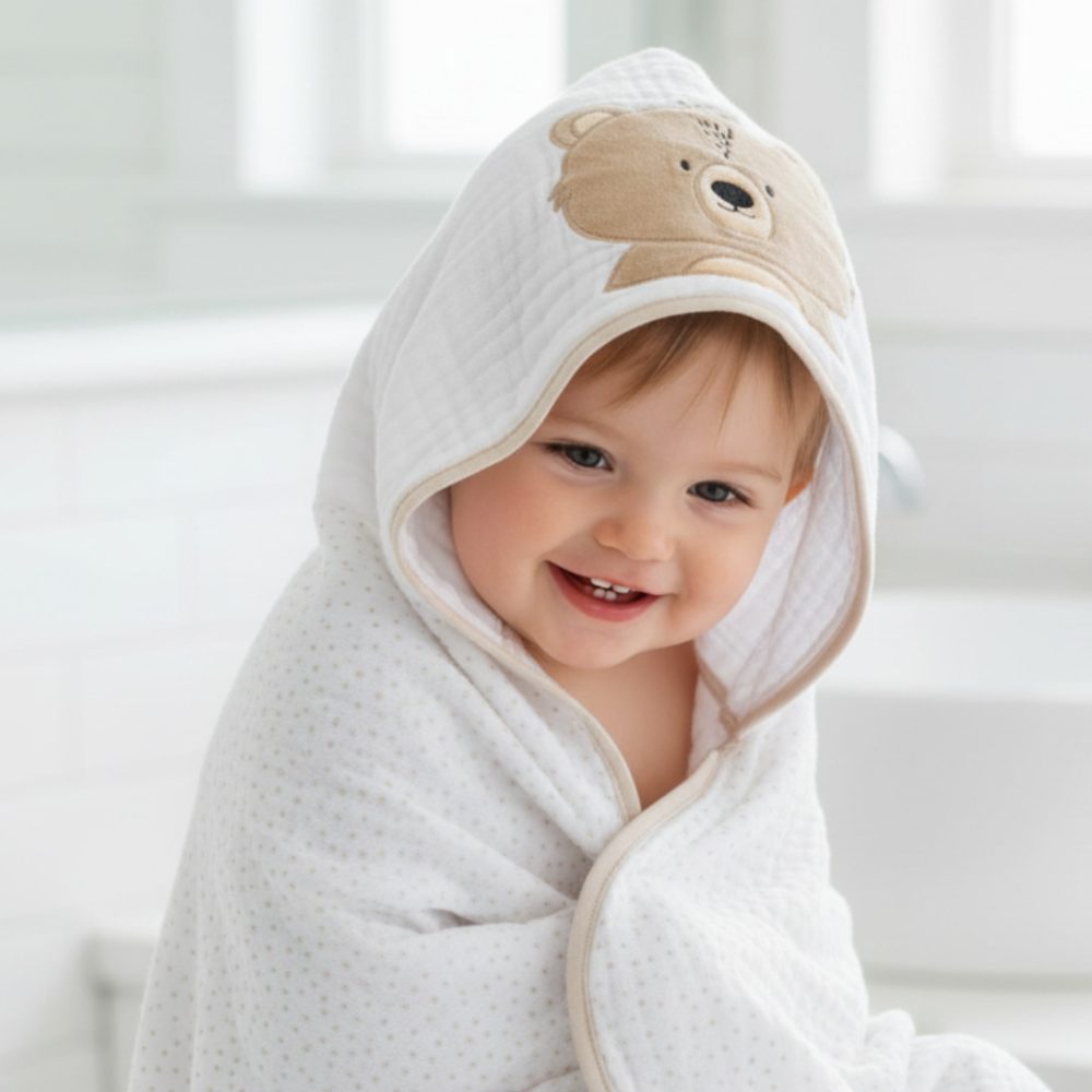 Toalha de Banho Soft 3 Camadas 90cm X 75cm - Urso Ted