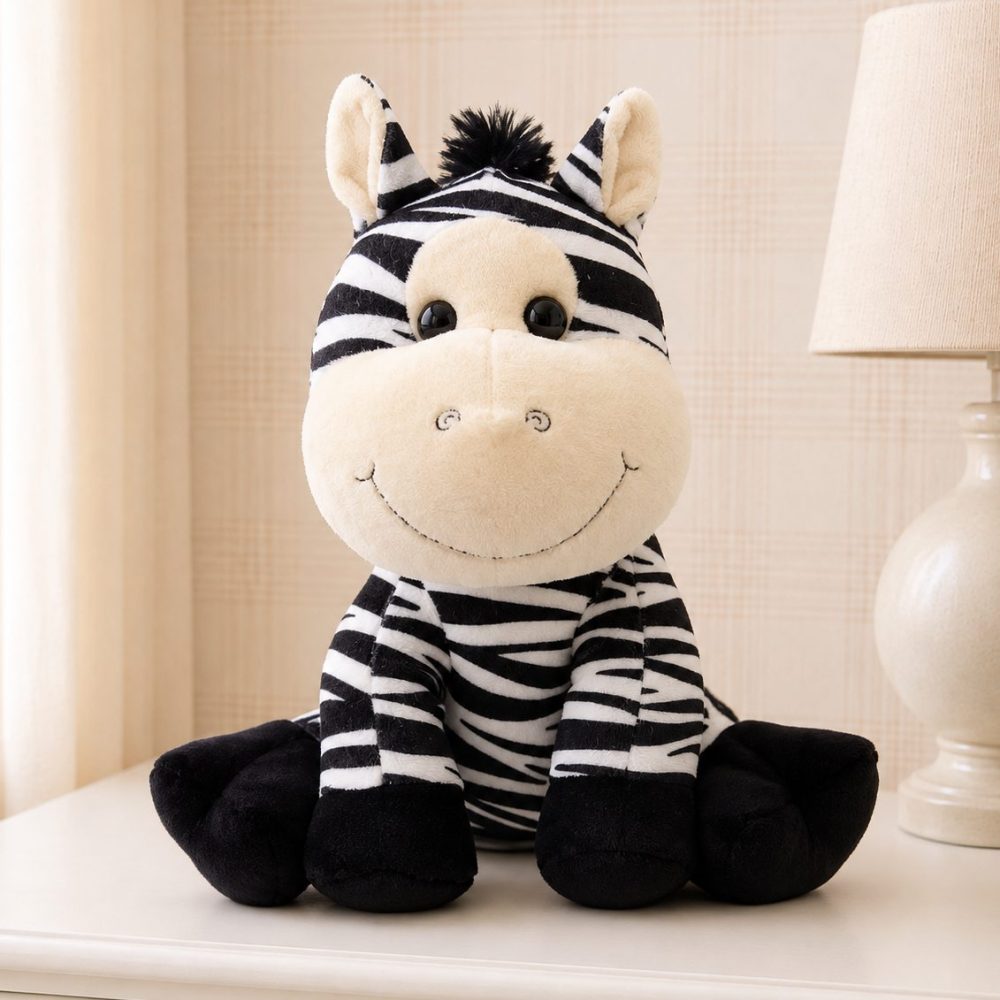 Zebra de Pelúcia Infantil Decorativo