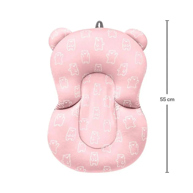 Almofada de Banho Bebê Ursinho Rosa Buba