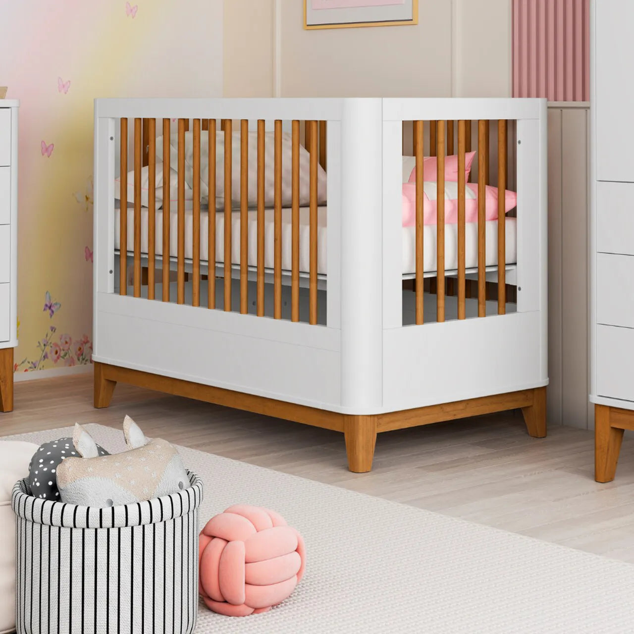 Berço Evolutivo 3 em 1 Boom Slim Classic - Branco Fosco