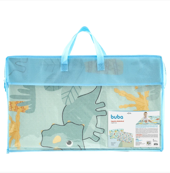 Tapete de Atividades Dupla Face 120cm x 180cm - Dobrável Dino