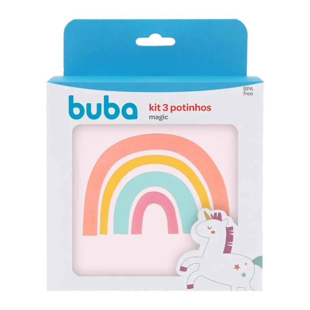 Kit 3 Potinhos Magic - Unicórnio