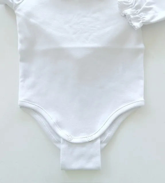 Extensor Canelado de Body Bebê com 3 Unidades - Off White