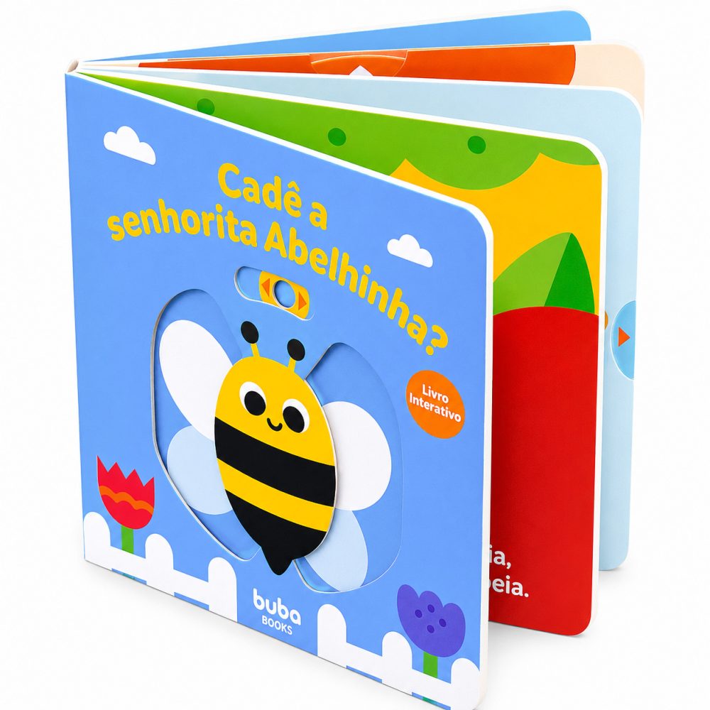 Livro Infantil Educativo Sensorial Buba - Cadê a Senhorita Abelhinha?
