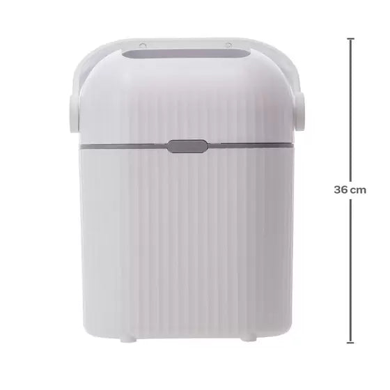 Lixeira Buba Antiodor Branca Para Fraldas 9 Litros
