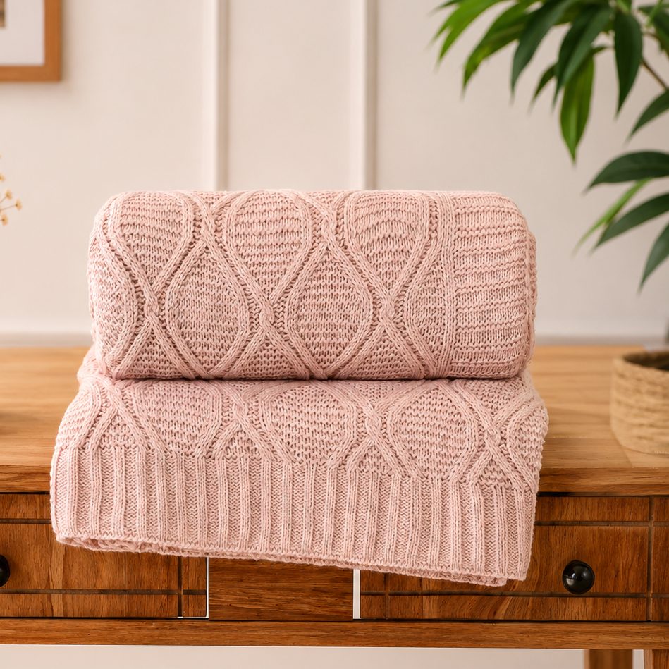Manta Tessi Tricot Refine Adulto - Rose