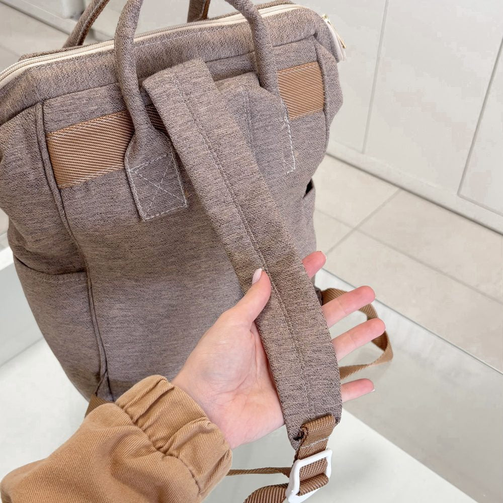 Mochila Maternidade Funcional Bege