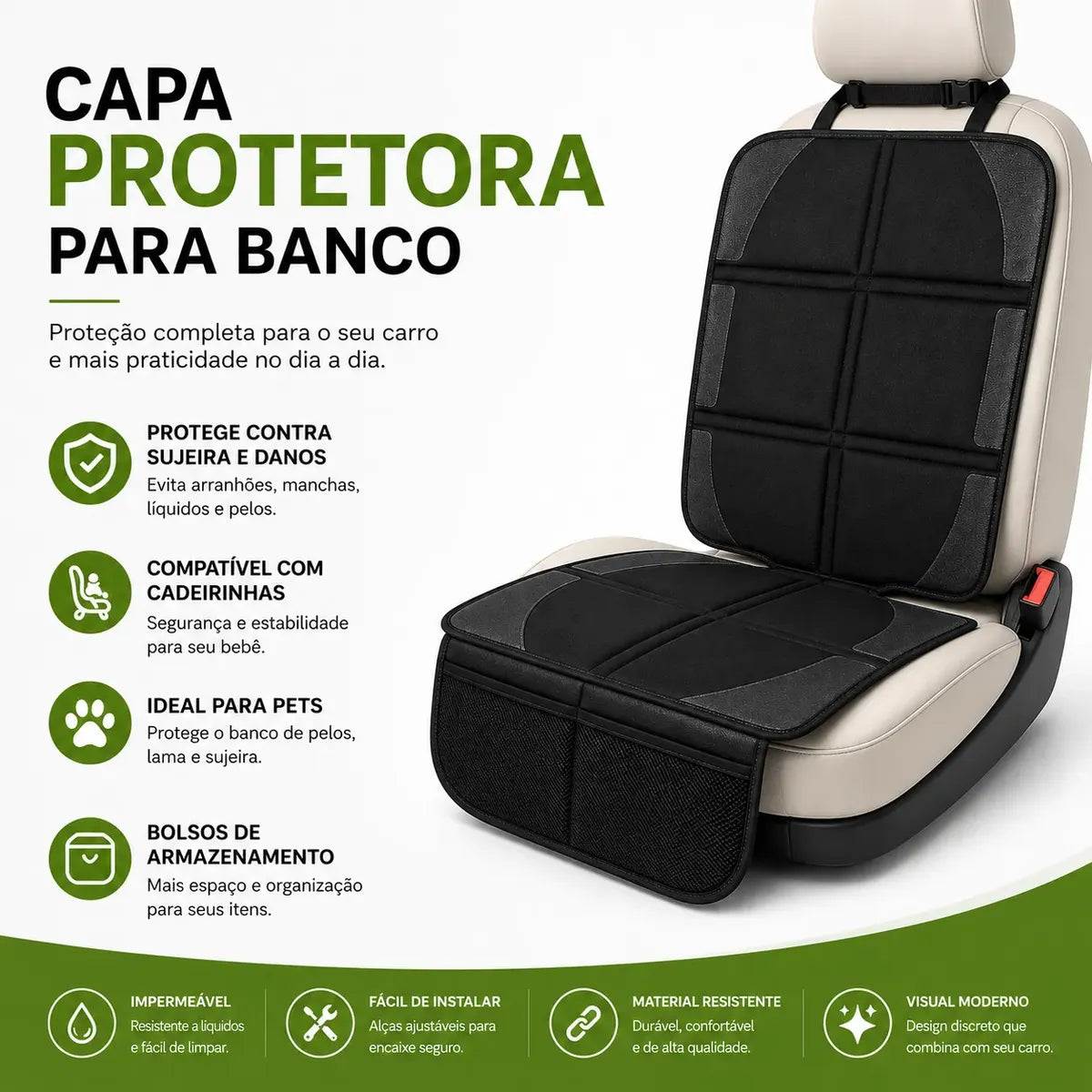 Protetor De Assento Infantil Clingo Para Carro